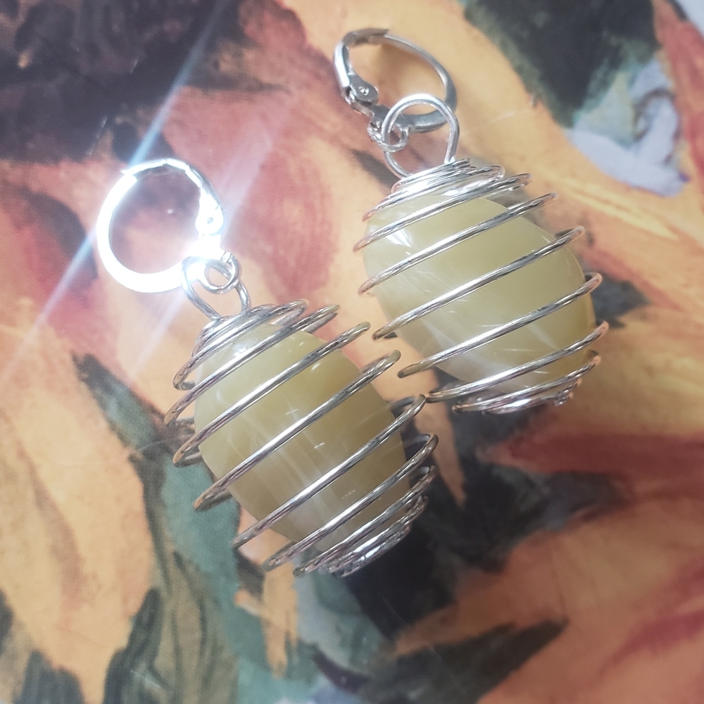 Yellow Stone Earrings